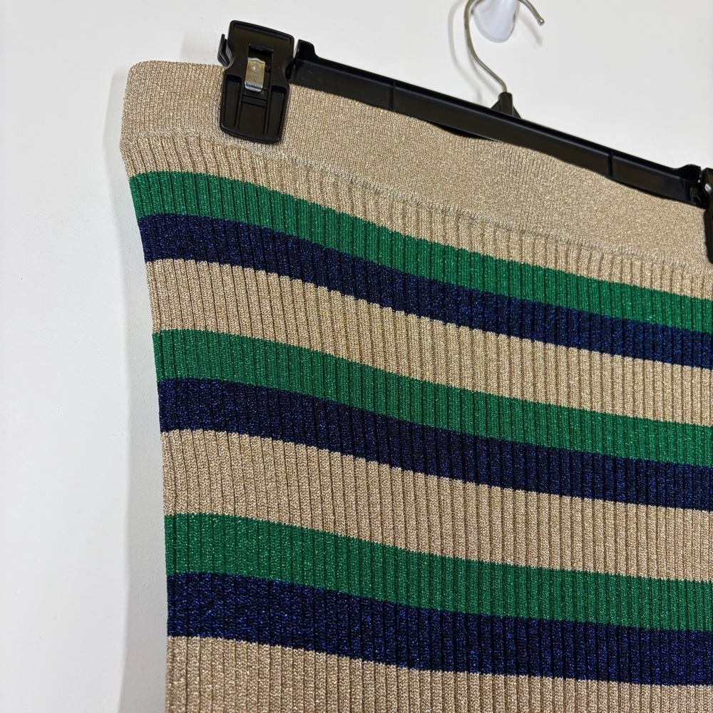 Baum Und Pferdgarten Metallic Stripe Skirt Size Medium - Picture 4 of 7